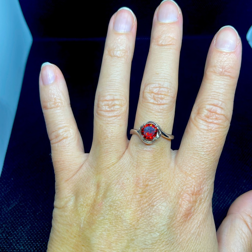 Fashion Ring (Size 9) Gemstone: Tourmaline or Garnet?